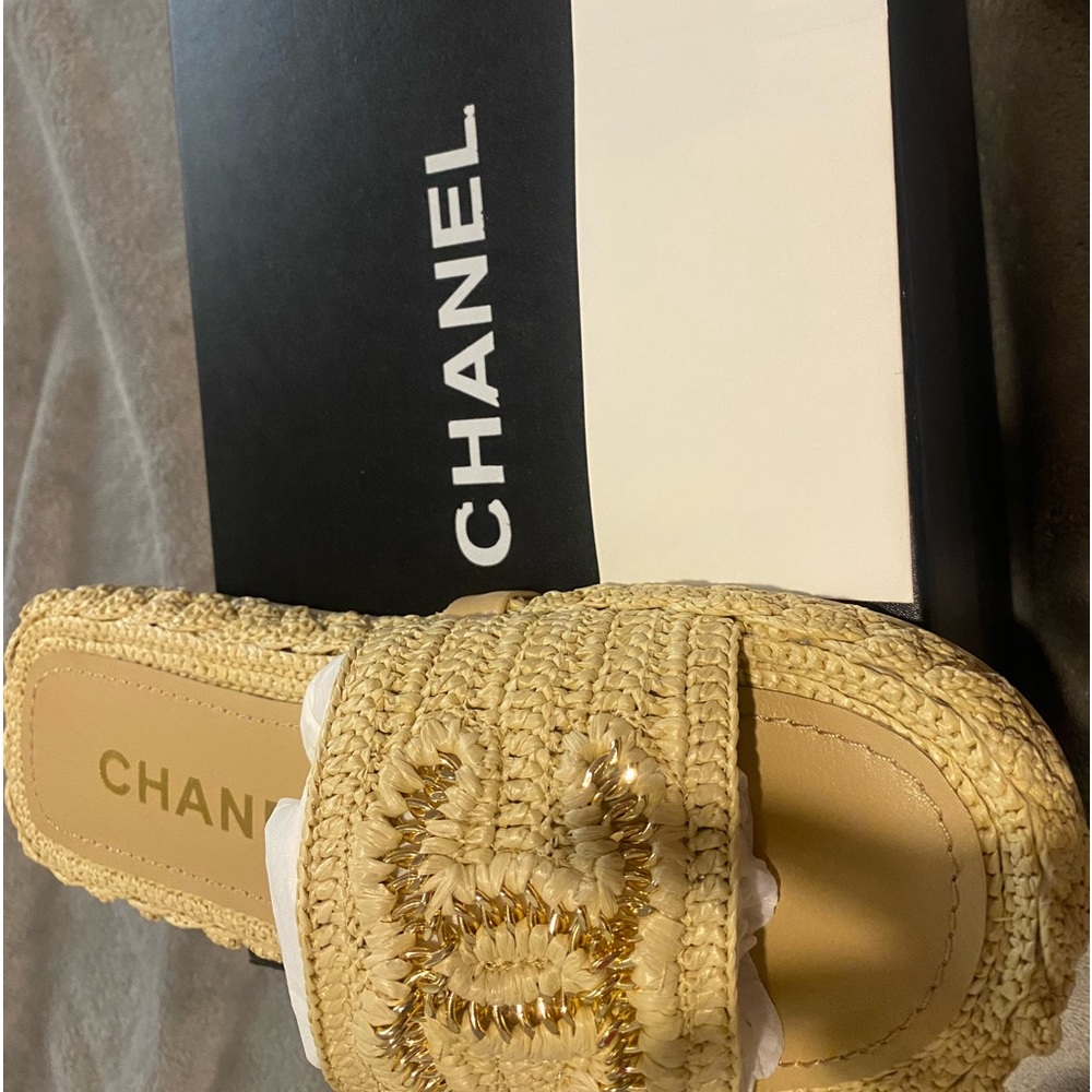 High end Chanel slides